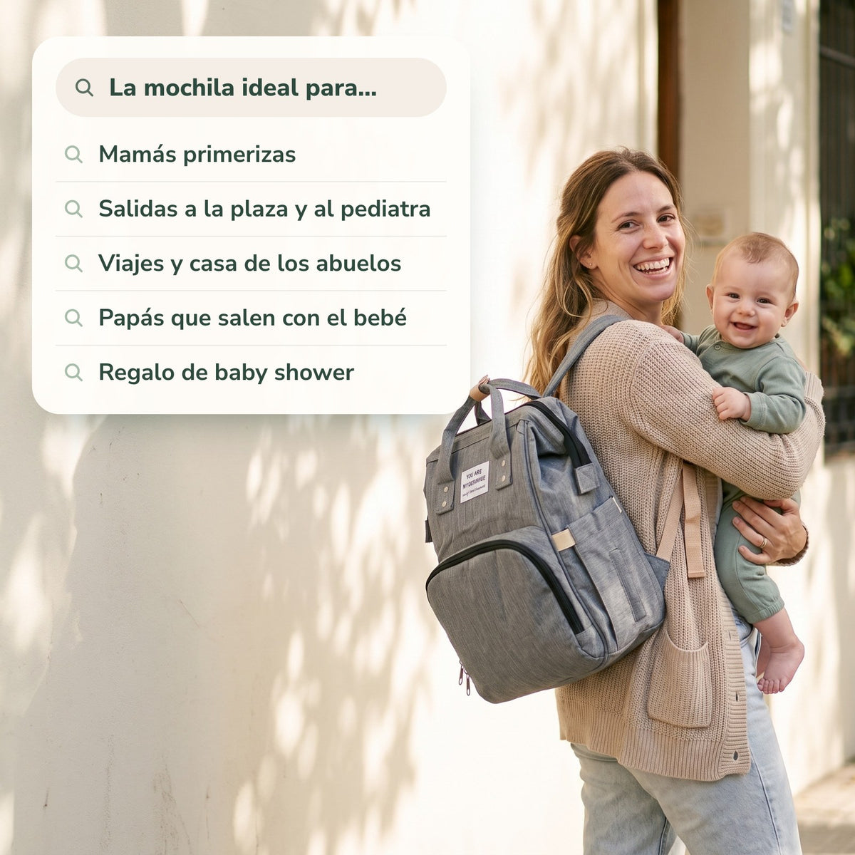 La mochila ideal para mamás primerizas, salidas a la plaza, viajes, papás y regalo de baby shower